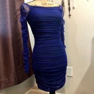 Beautiful Blue BeBe Evening Dress Size XXS